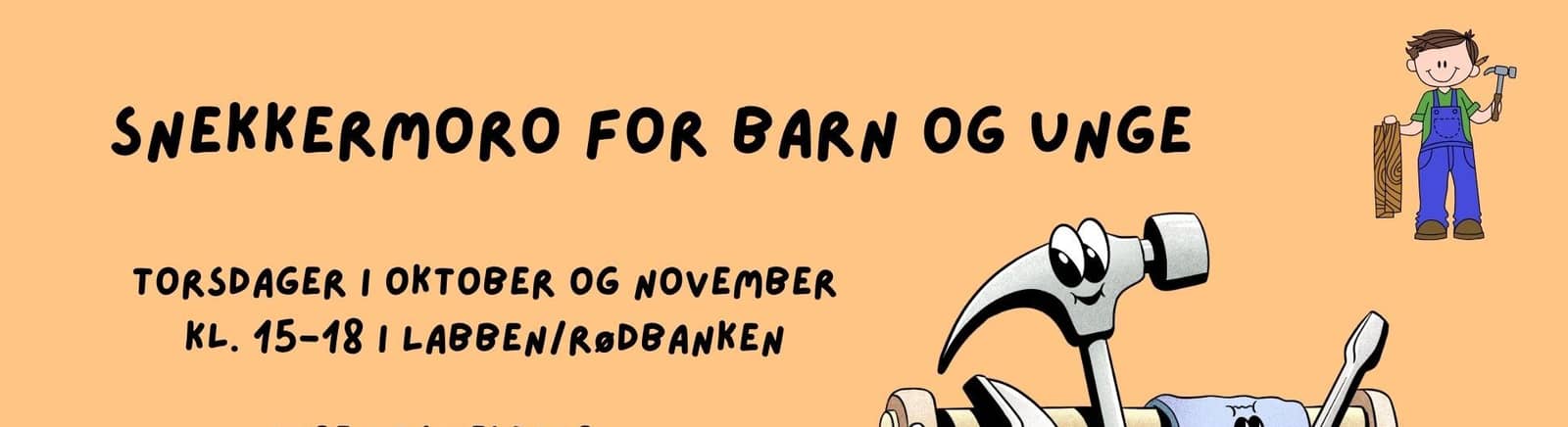 Folkeverksted: Snekkermoro for barn og unge (10-13 år)