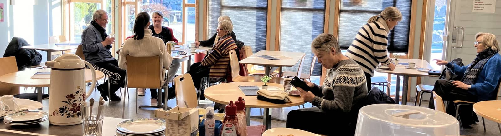 Åpen Kafe på Gausel bydelshus, hjemmelaget torsdagsmiddag.