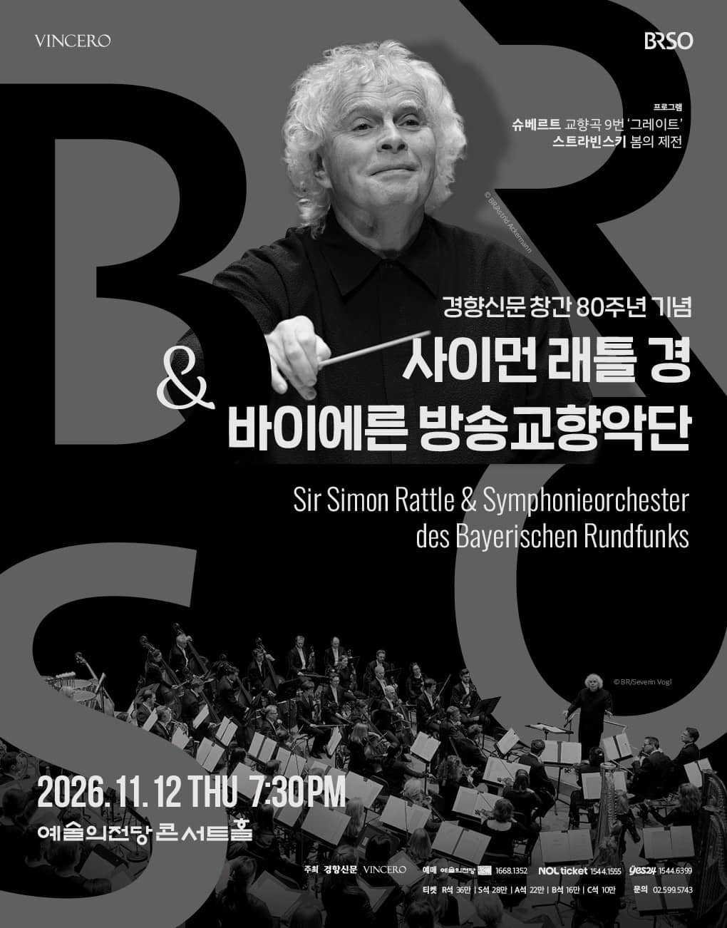 Sir Simon Rattle & Symphonieorchester des Bayerischen Rundfunks (Nov 12)