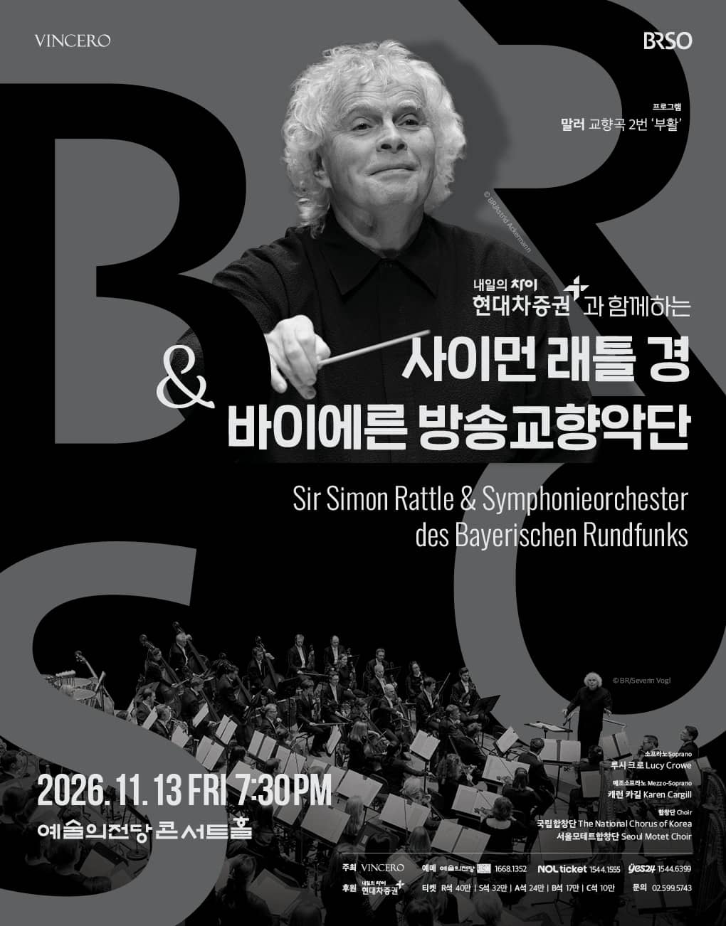 Sir Simon Rattle & Symphonieorchester des Bayerischen Rundfunks (Nov 13)