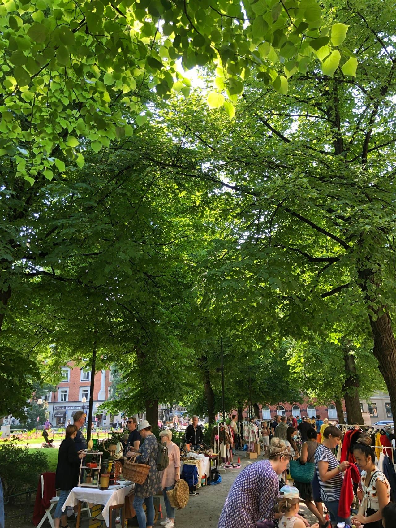 Vintage market at Mariatorget
