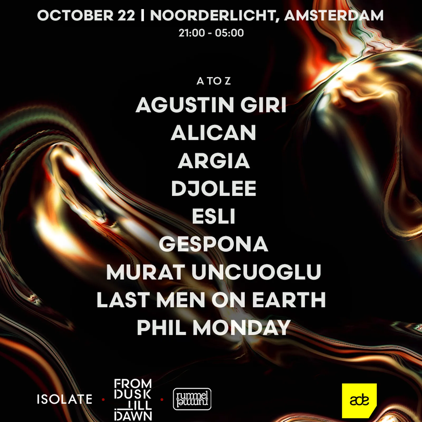 Isolate x Rummel x From Dusk Till Dawn - ADE 2026 Edition