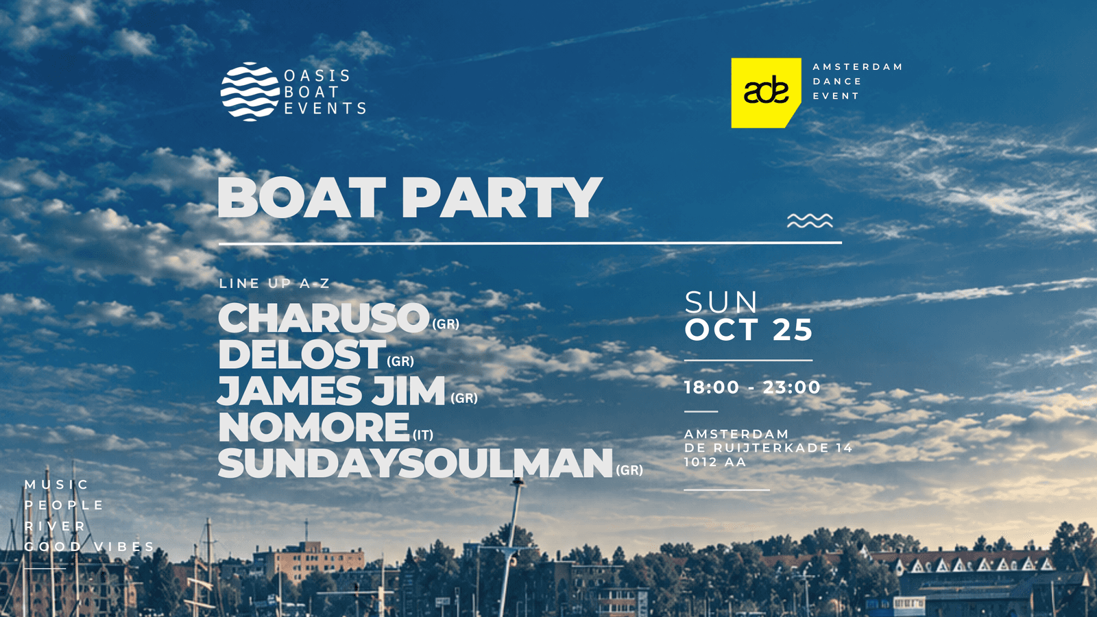 Oasis Boat Events – Amsterdam Canal Boat Party