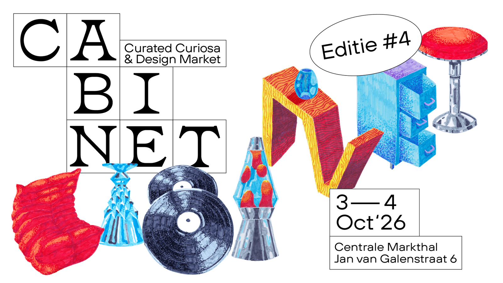 CABINET | Curated curiosa & design weekendmarkt