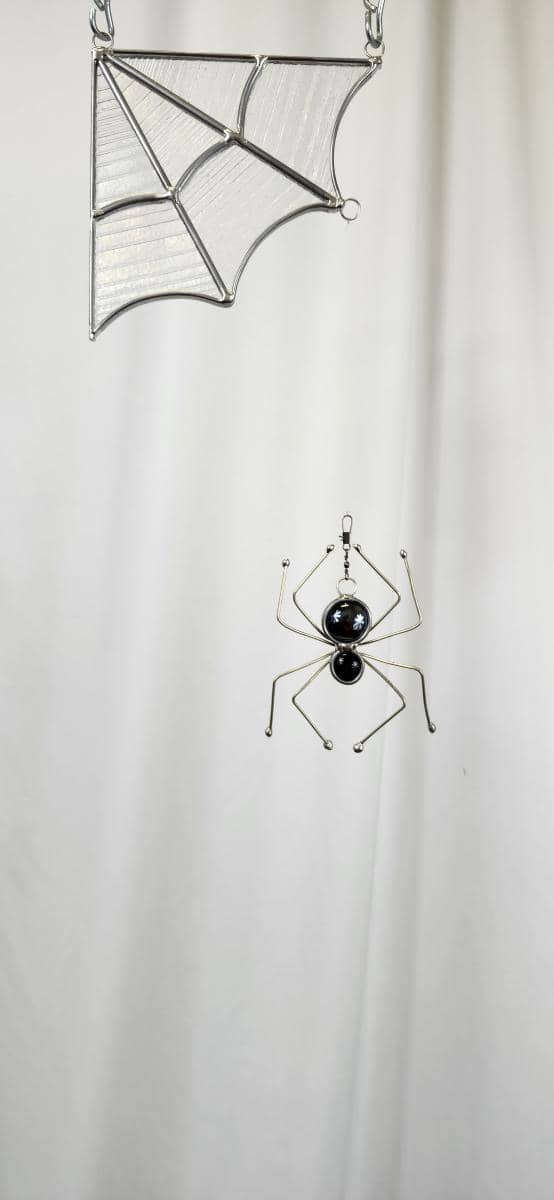 Sip + Solder Spiders and Webs: Contracommon’s Stained Glass Workshop