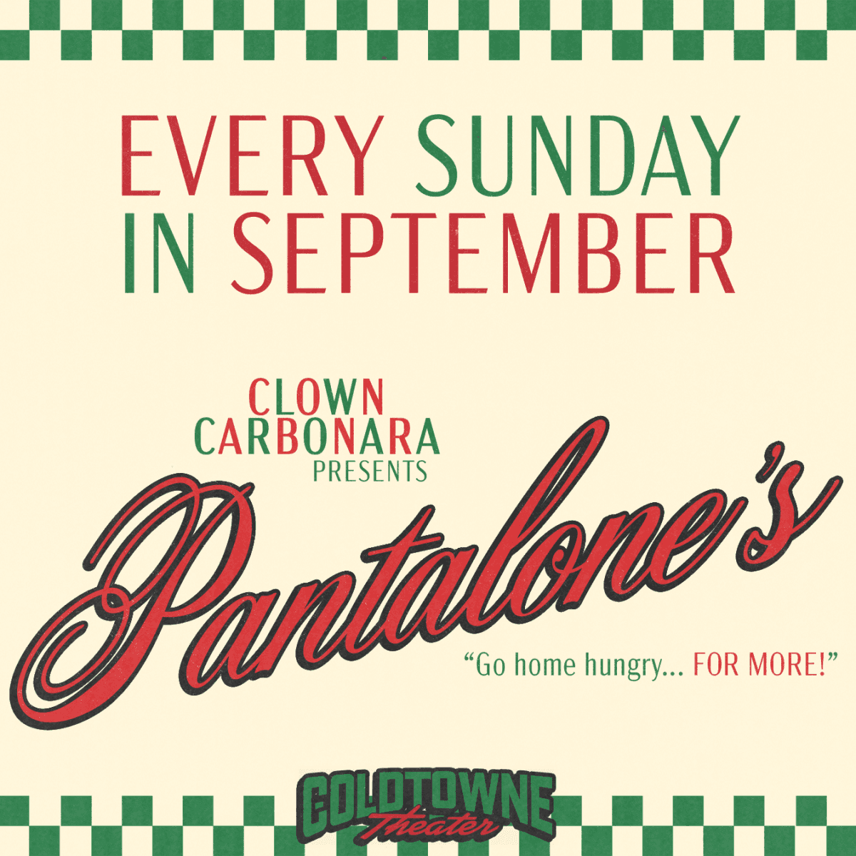 Clown Carbonara Presents: Pantalone's