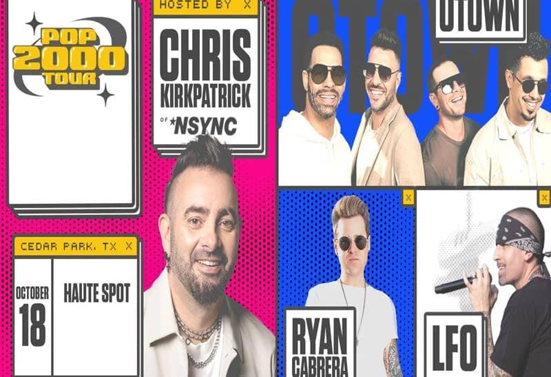 Pop 2000 Tour ft Chris Kirkpatrick of ‘NSYNC, OTOWN, RYAN CABRERA & LFO