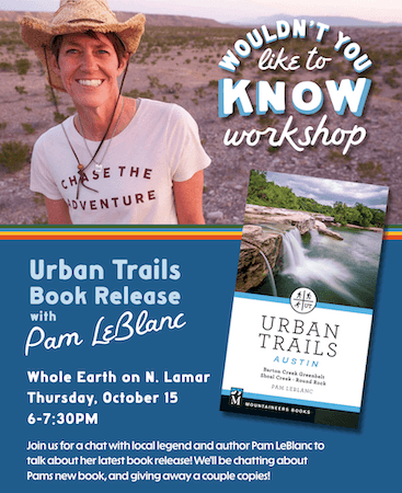 'Urban Trails Austin' Book Release with Pam LeBlanc
