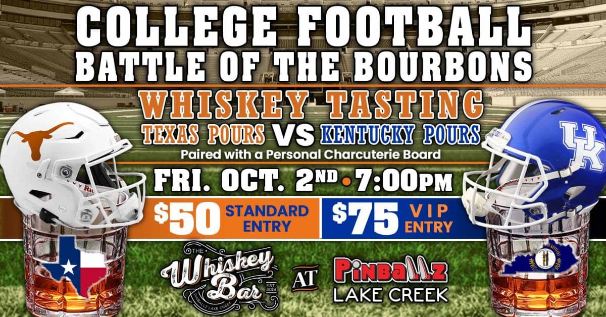 College Football Battle of the Bourbons Whiskey Tasting