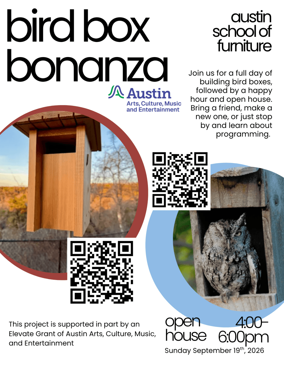 Woodworking Workshop and Exhibit: Owl Box Class