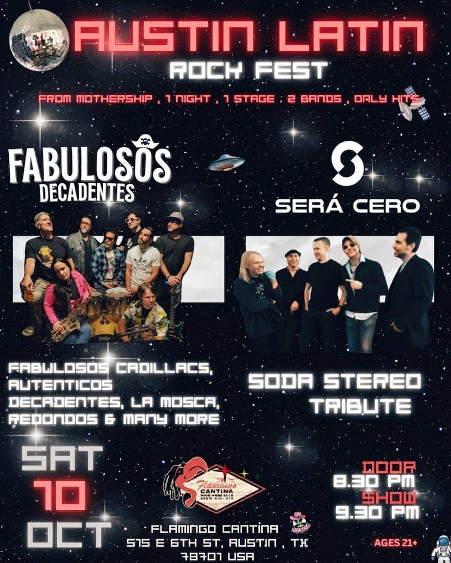 Austin Latin Rock Fest: Fabulosos Decadentes + Será Cero
