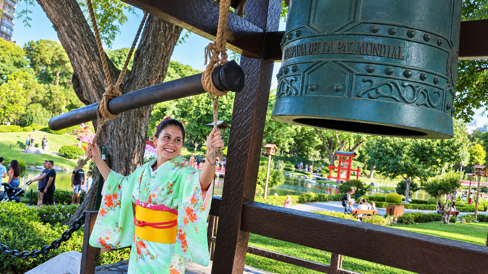 Toque de Campana en el Jardín Japonés