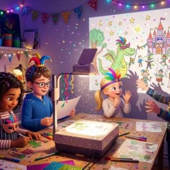 Desenhos que ganham vida - Histórias em acetato e retroprojeção