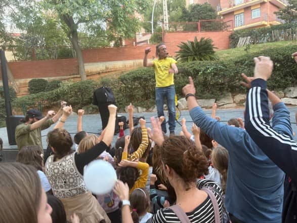 Castanyada al barri de La Teixonera