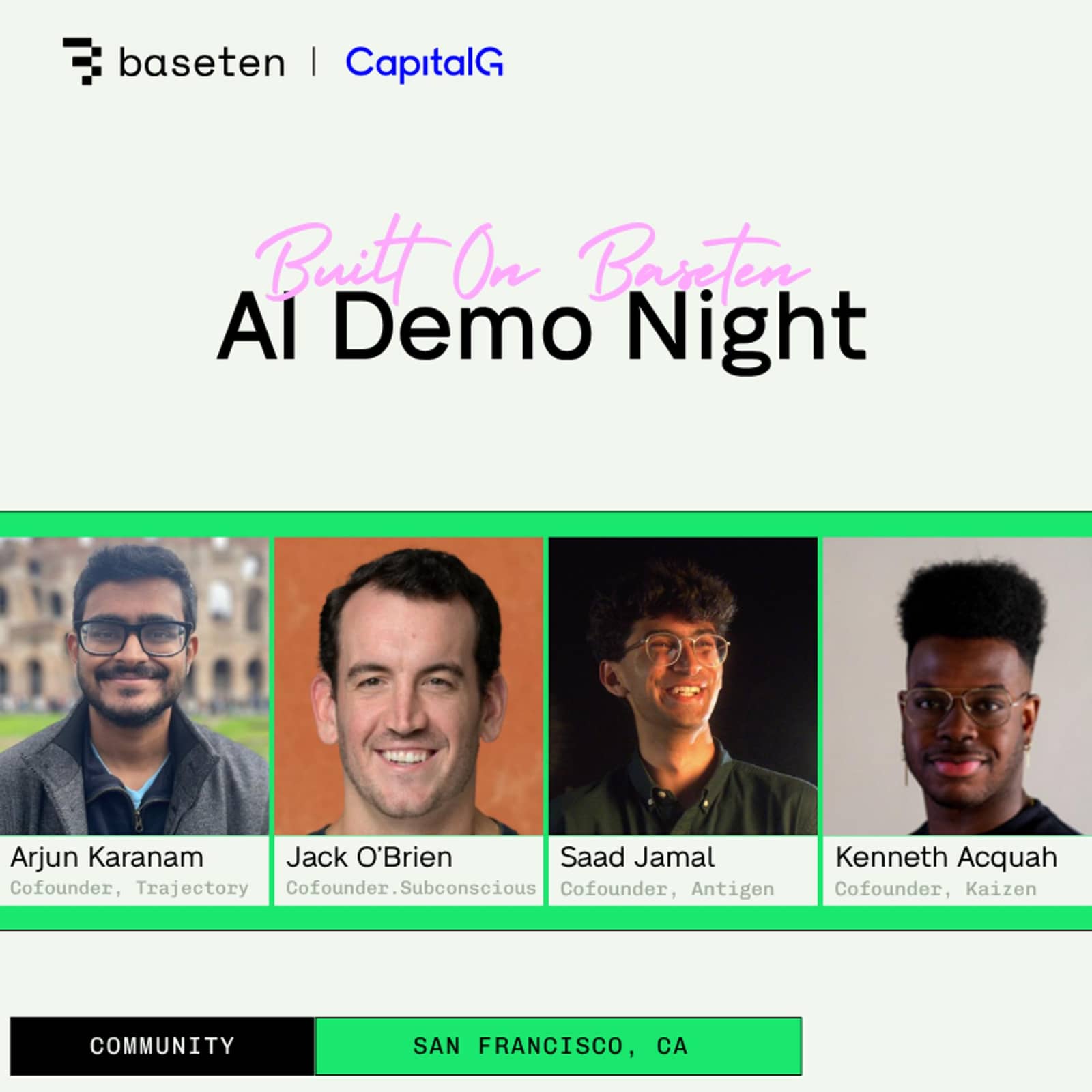 Built on Baseten | AI Demo Night