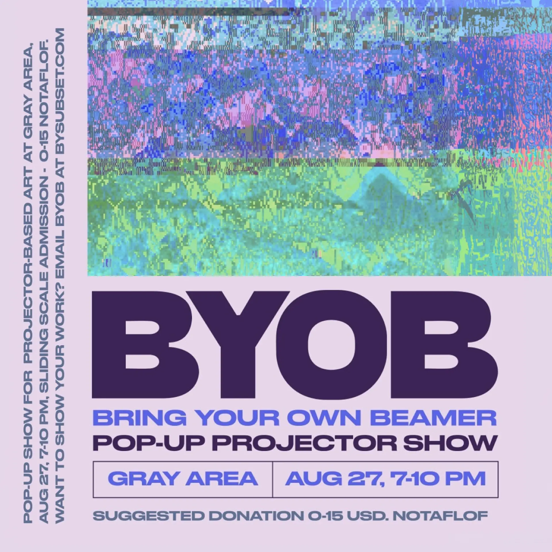 BYOB (Bring Your Own Beamer) Pop-Up Projector Show