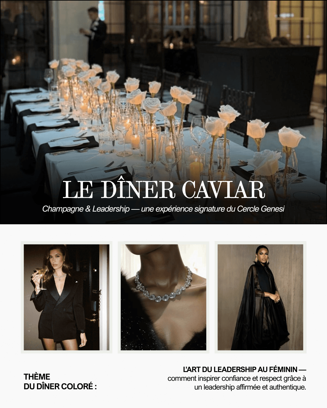 LE DÎNER CAVIAR – champagne & leadership.