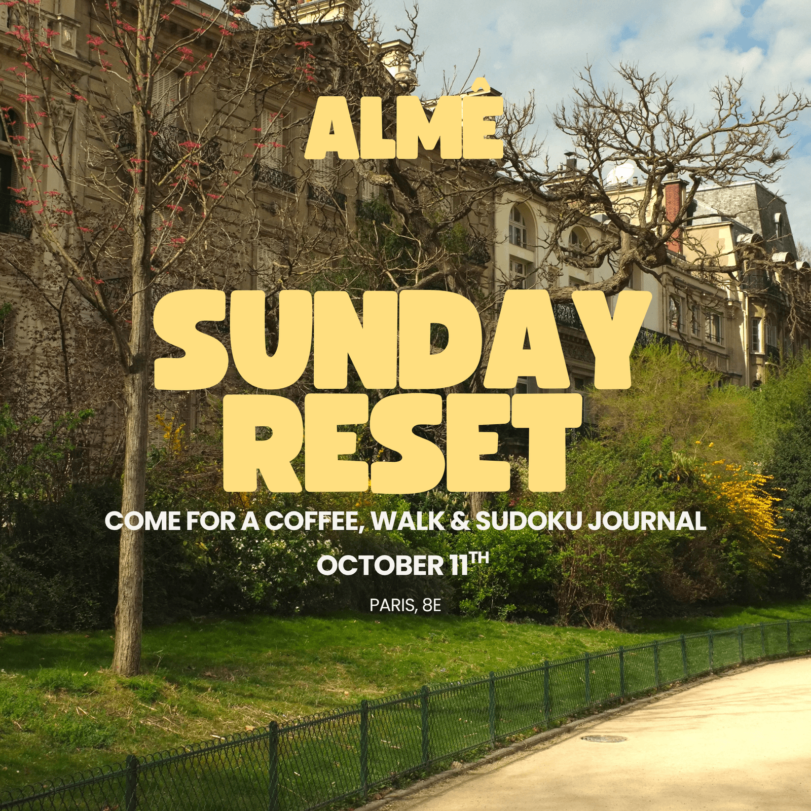 Sunday Reset : Coffee, Walk & Sudoku Journal