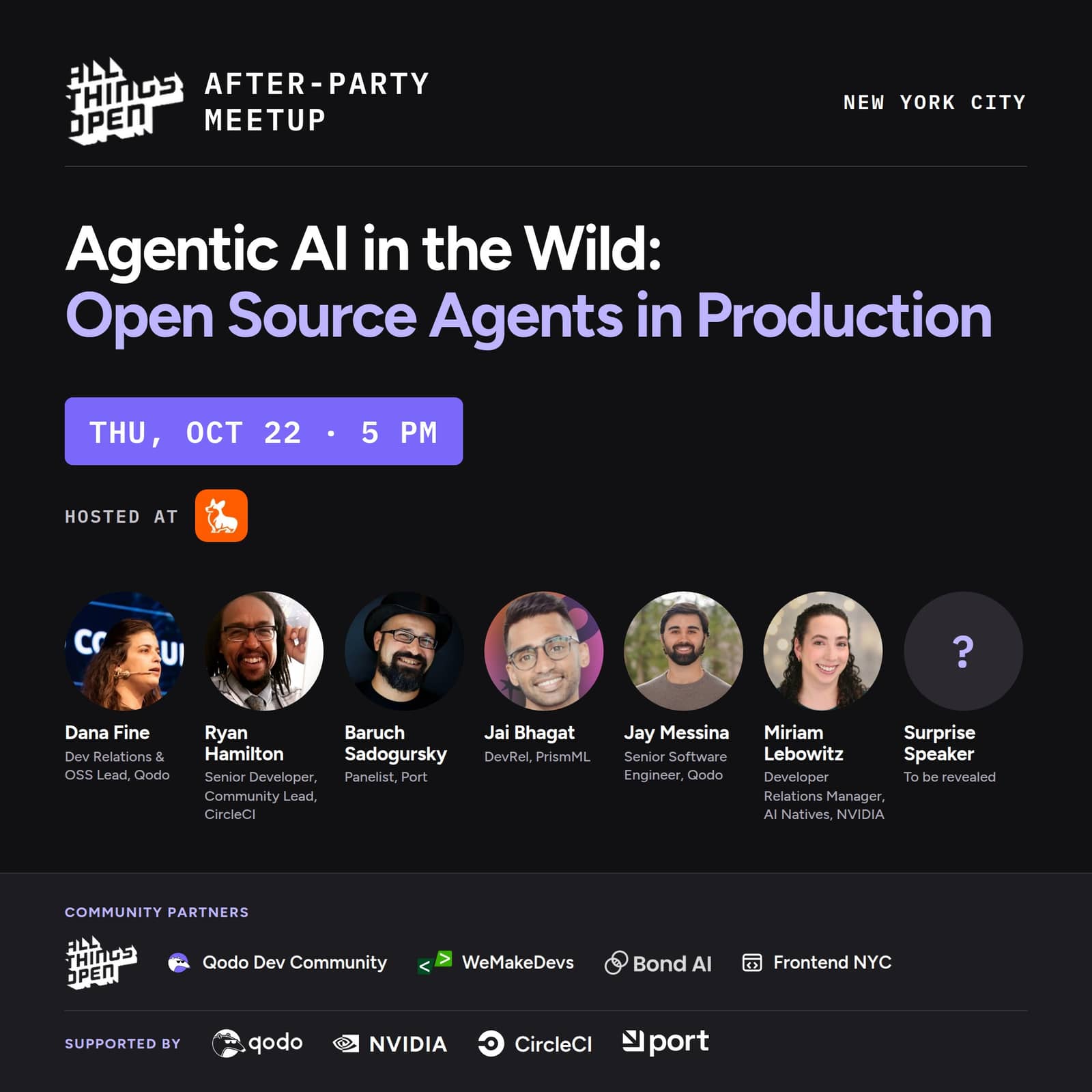 After All Things Open Community Meetup: Agentic AI in the Wild: Open Source Agents in Production