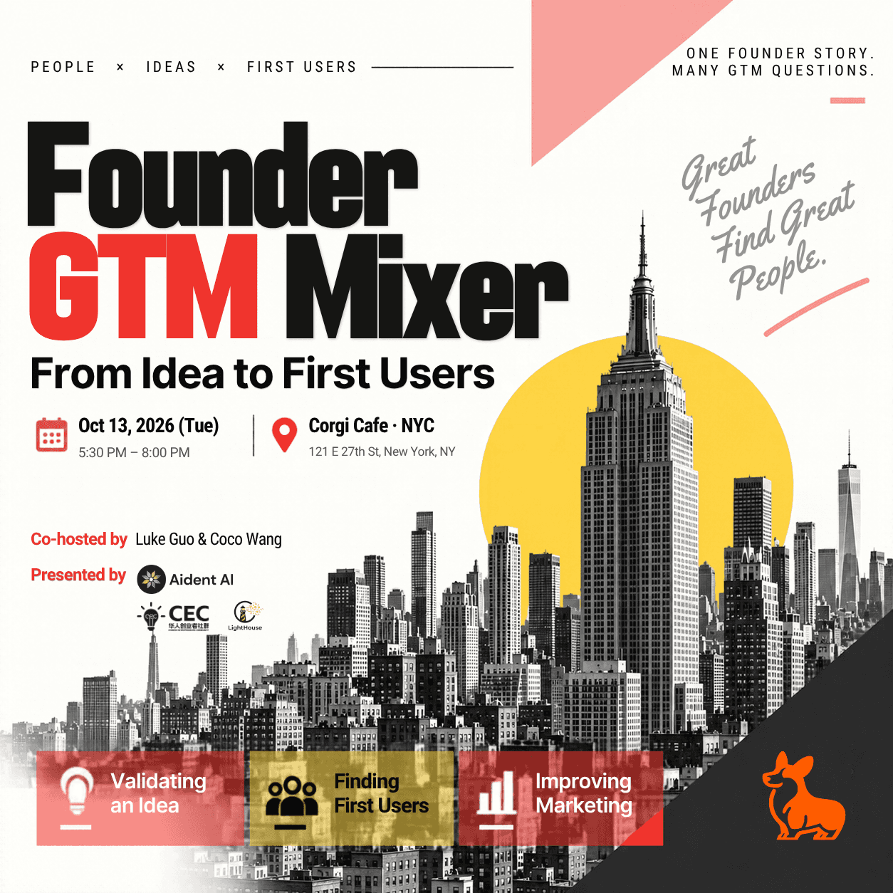 Founder GTM Mixer: From Idea to First Users