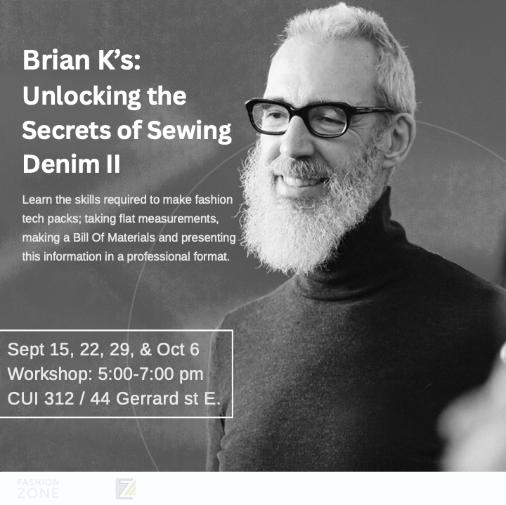 Brian K’s Practical Skills Workshops: Unlocking the Secrets of Sewing Denim II (Workshop 1)