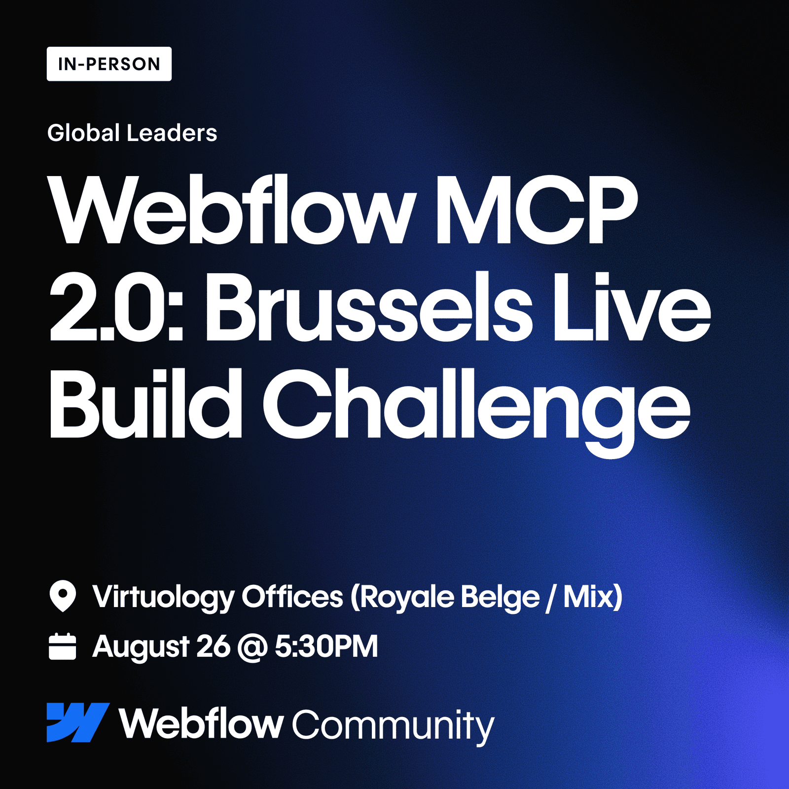 Webflow Brussels Meetup (MCP 2.0)