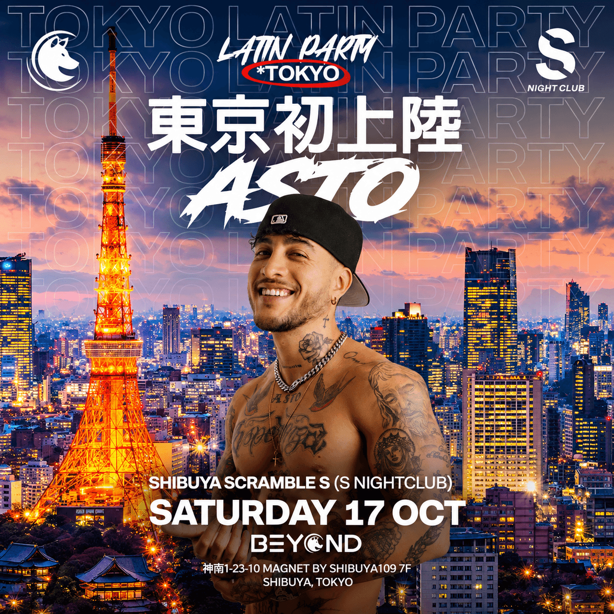 ASTO • OCTOBER 17 • S NIGHTCLUB • TOKYO