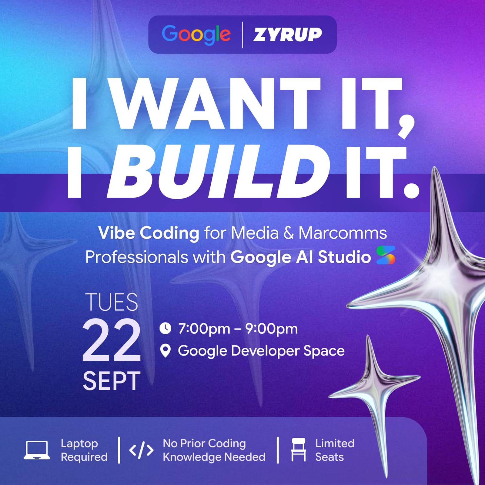 I Want It, I Build It: Vibe Coding for Media & Marcomms Professionals w/ Google AI Studio