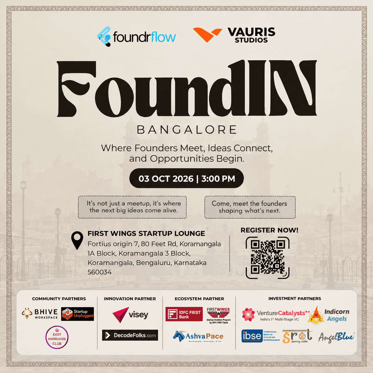 FoundIN | Bangalore — Where Founders, Investors & Opportunities Connect