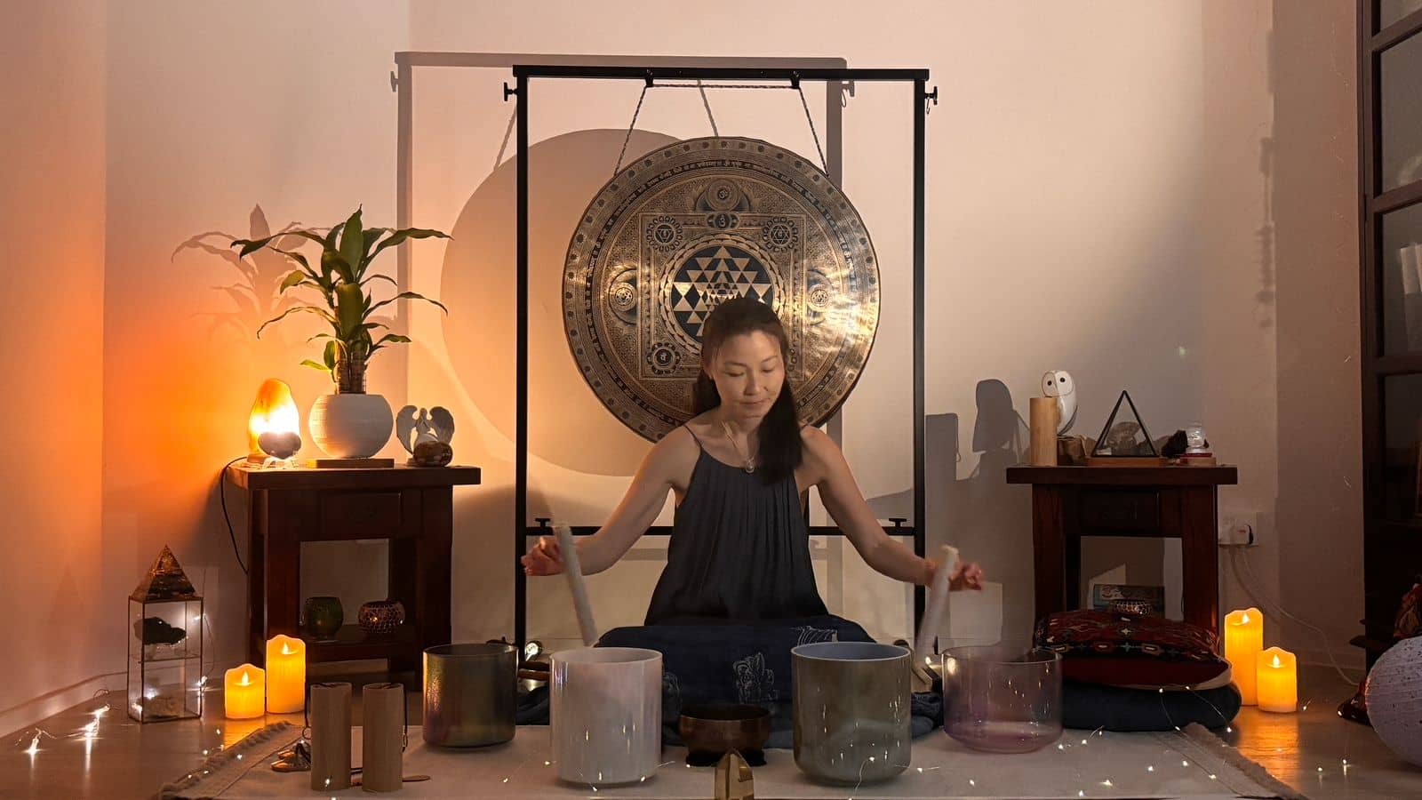 A Space To Rest and Hear Yourself Again - Crystal Bowls + Restorative Yoga