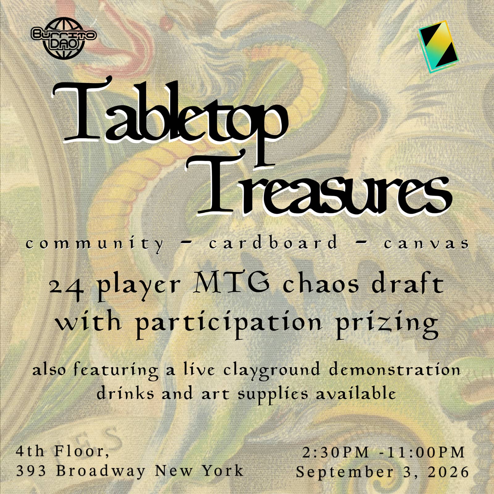 TableTop Treasures: MTG Draft & Art Show