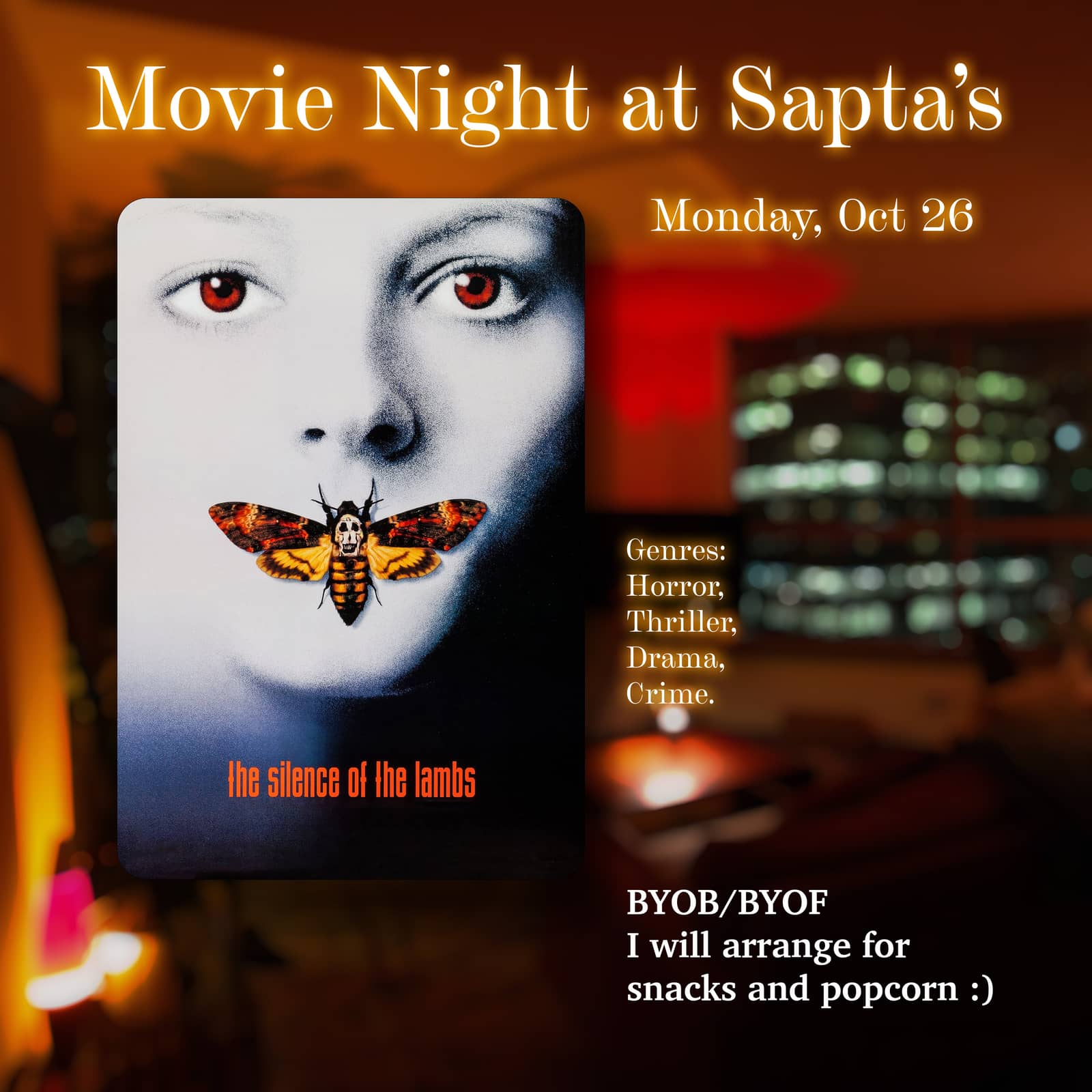 The Silence of the Lambs | Movie Nights at Sapta's - VI