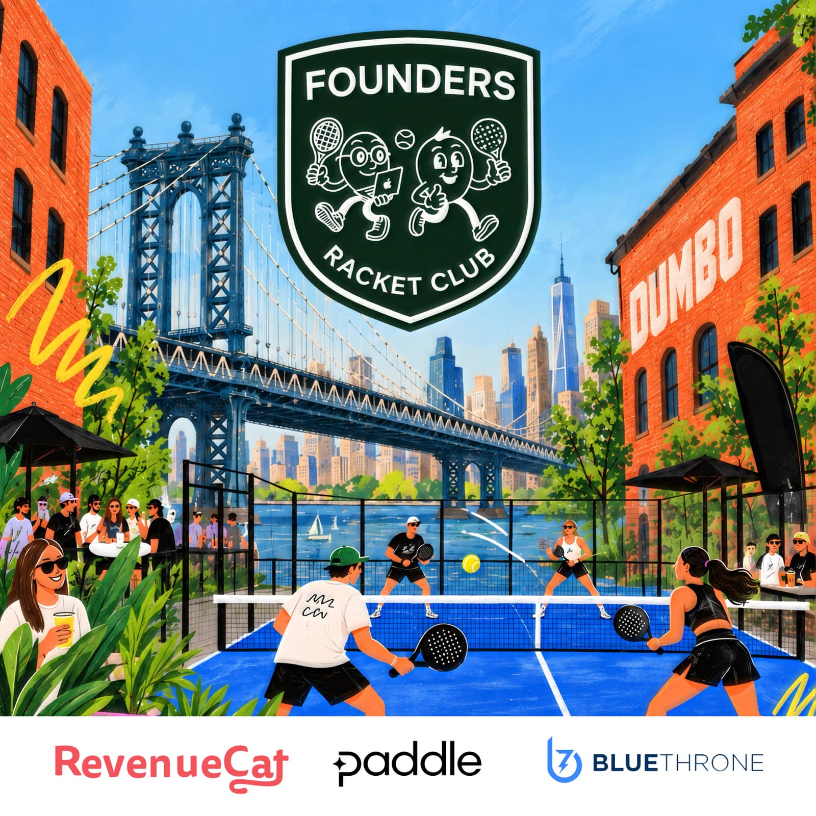 App Week Padel: Founders Racket Club × RevenueCat × Paddle × BlueThrone