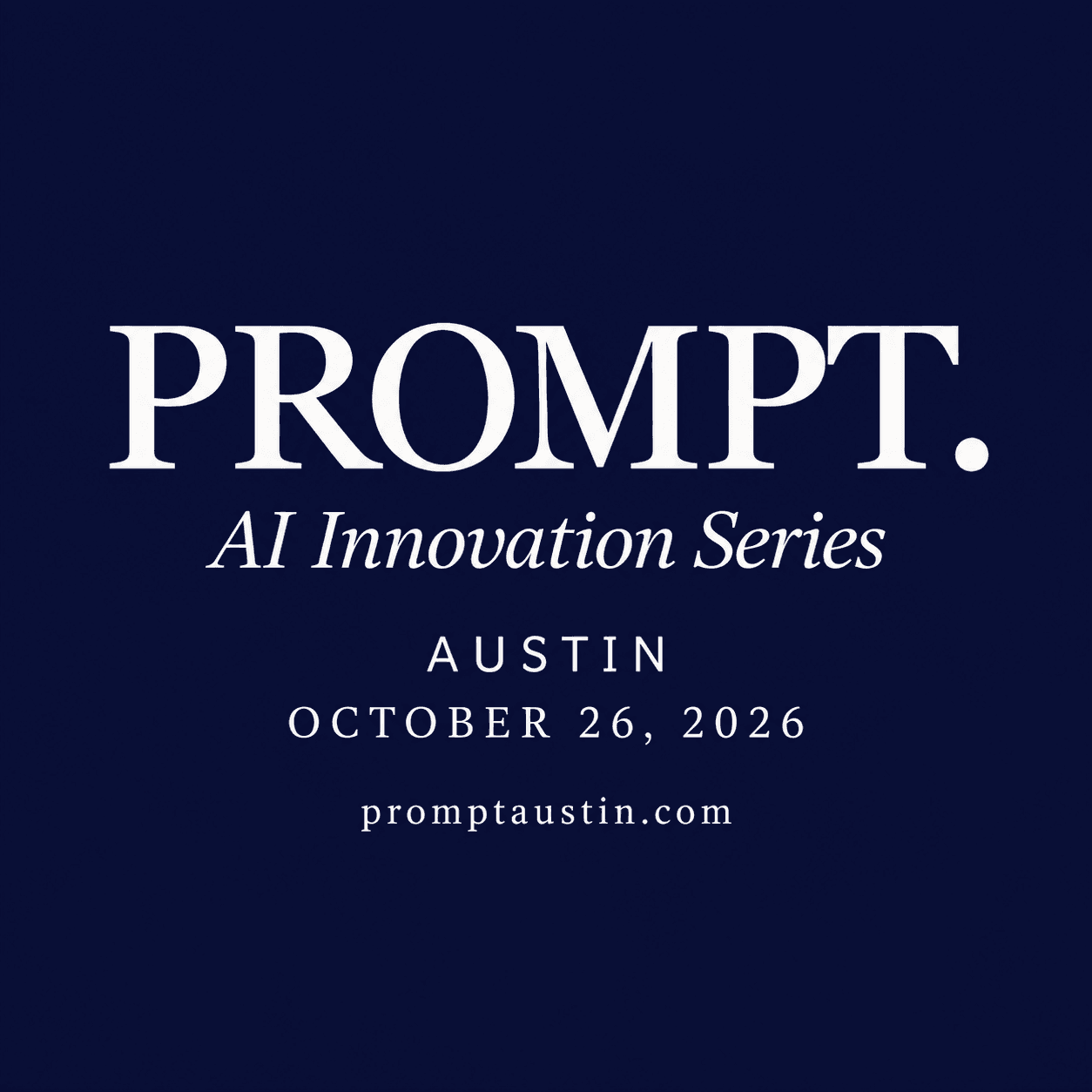 PROMPT. AI Innovation Series