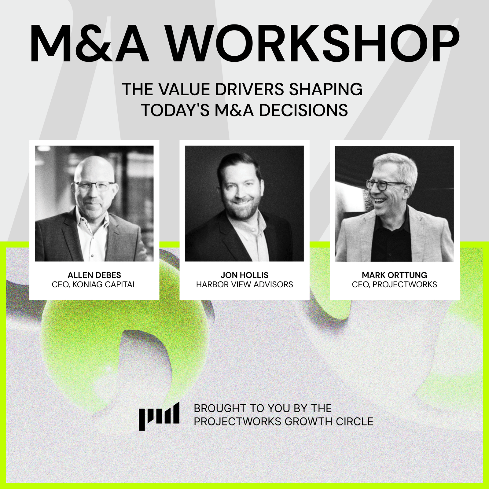 NYC M&A Workshop for Consulting Leaders