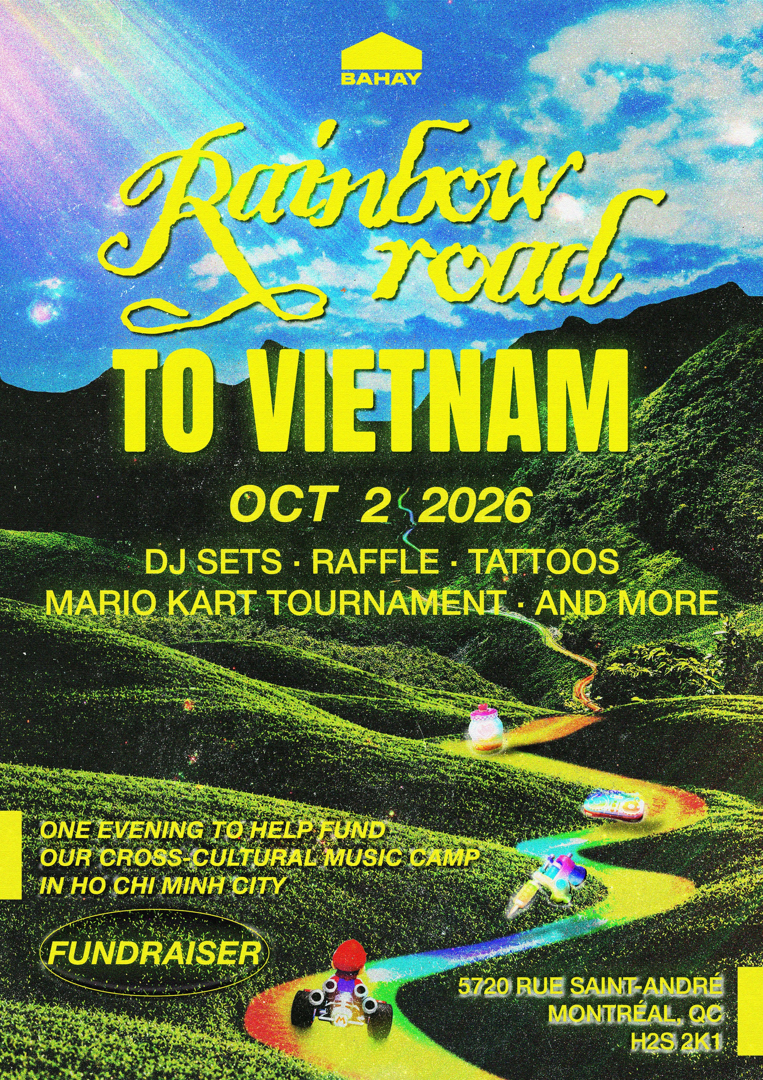 Rainbow Road to Vietnam - Fundraiser + Mario Kart Tournament