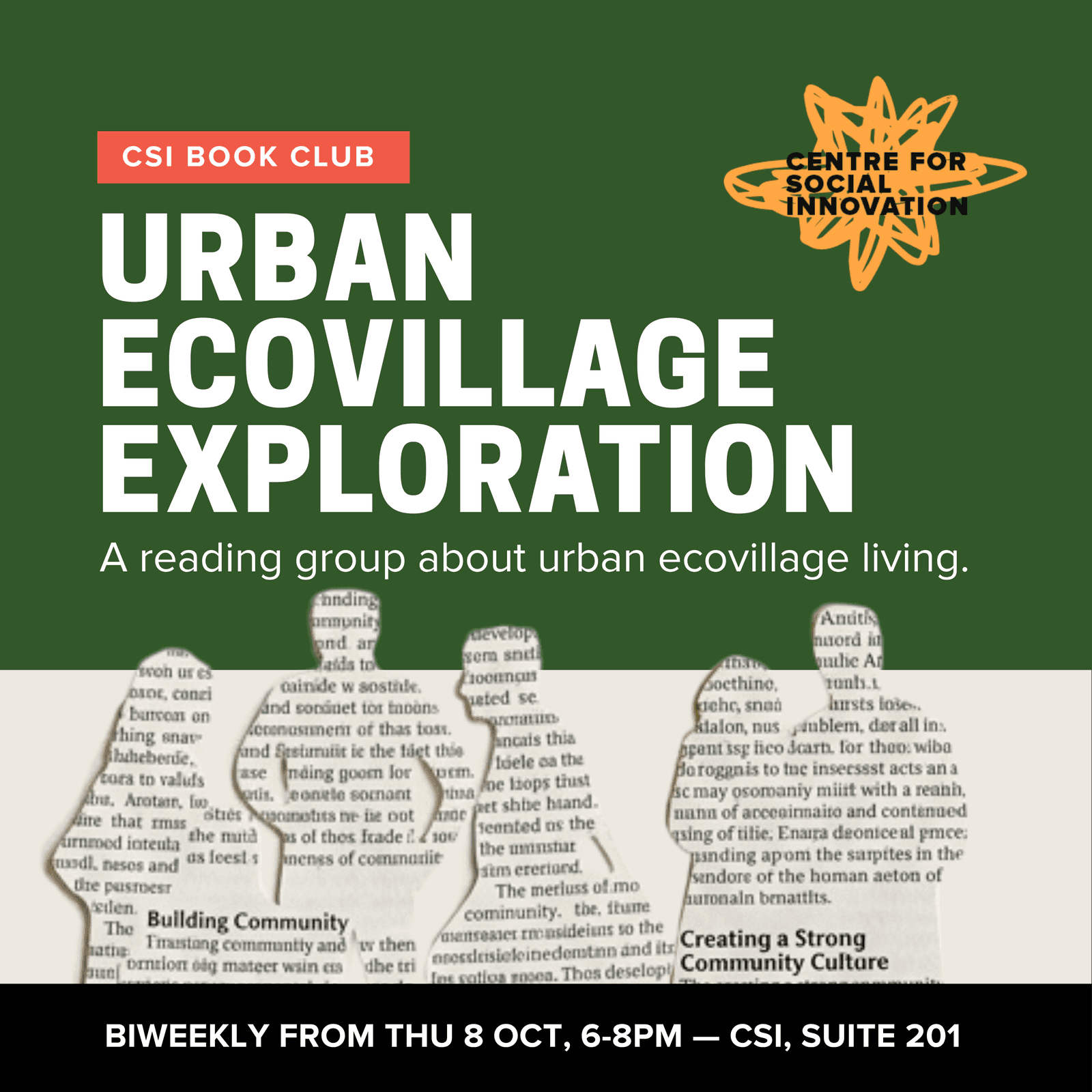CSI Book Club: Toronto Urban Ecovillage Exploration