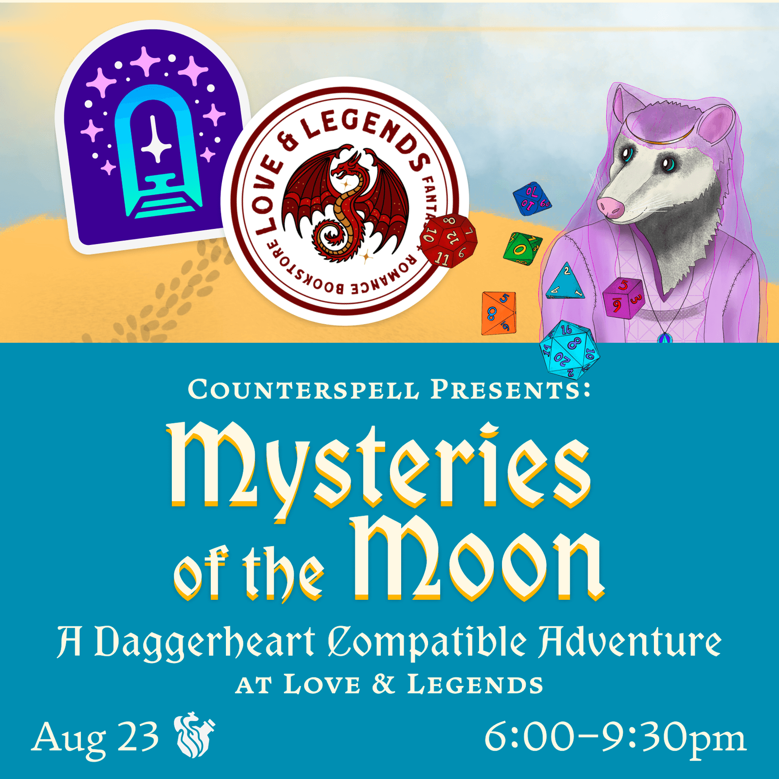 💫 Mysteries of the Moon: Play a TTRPG at Love & Legends Books
