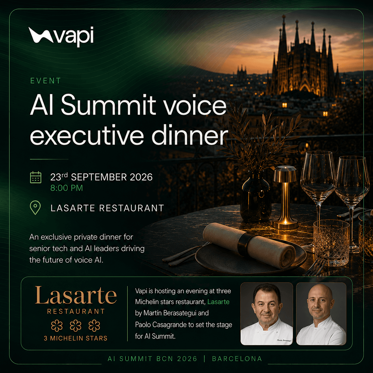 AI Summit BCN: Voice AI executive dinner