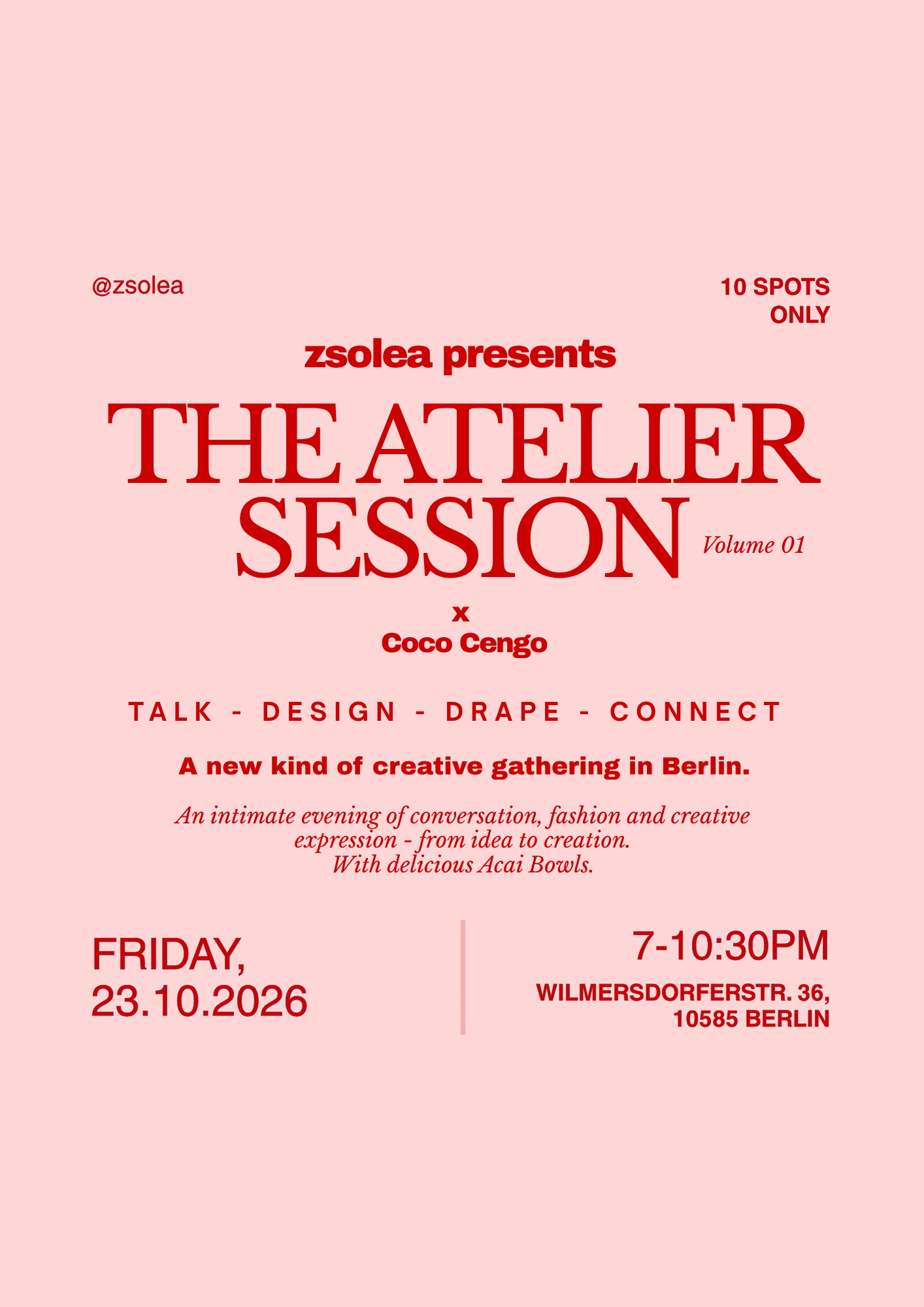 Zsolea presents - The Atelier Session VOL.1 x Coco Cengo