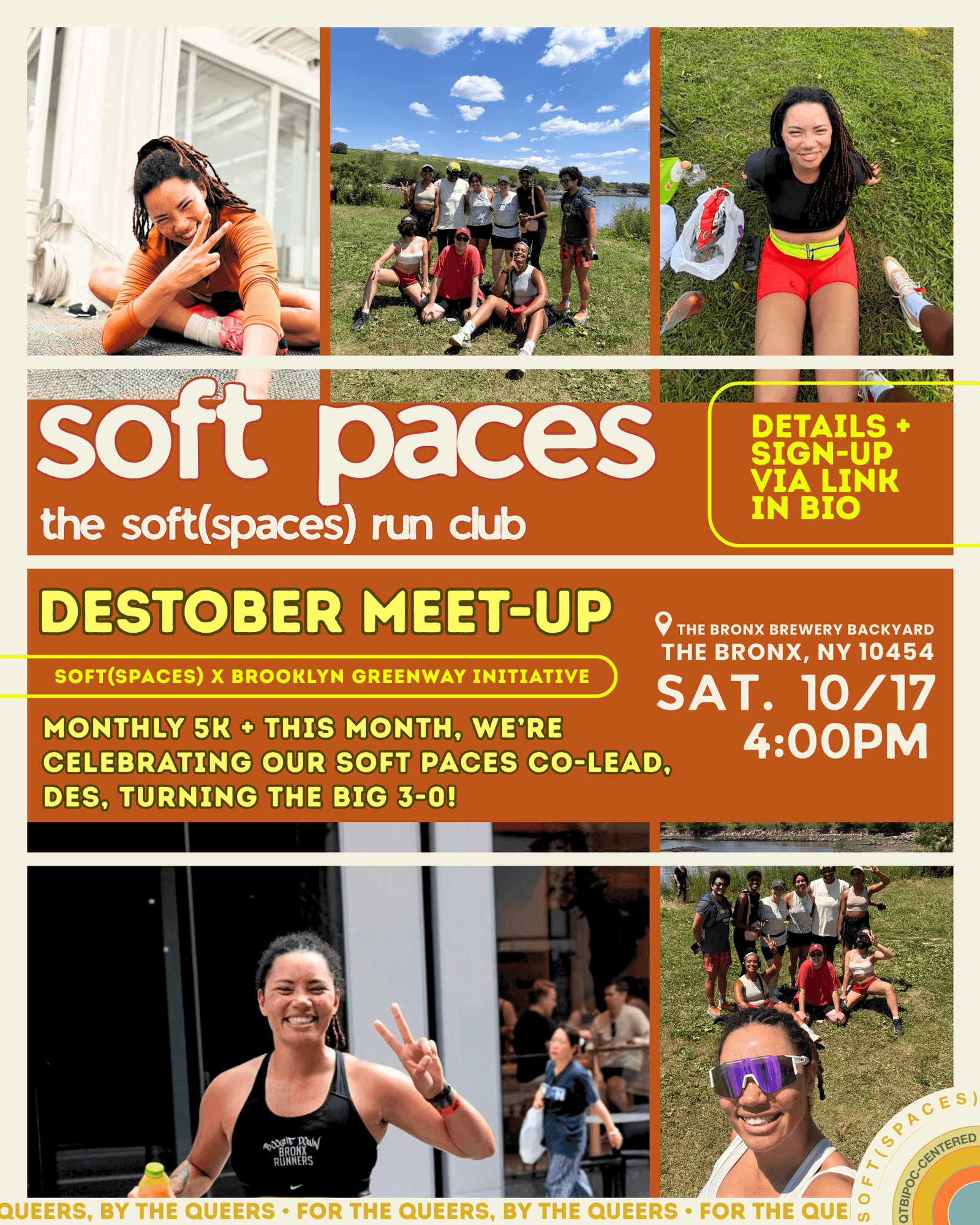 SOFT PACES β the soft(spaces) run club: DESTOBER 5K ππΎββοΈ