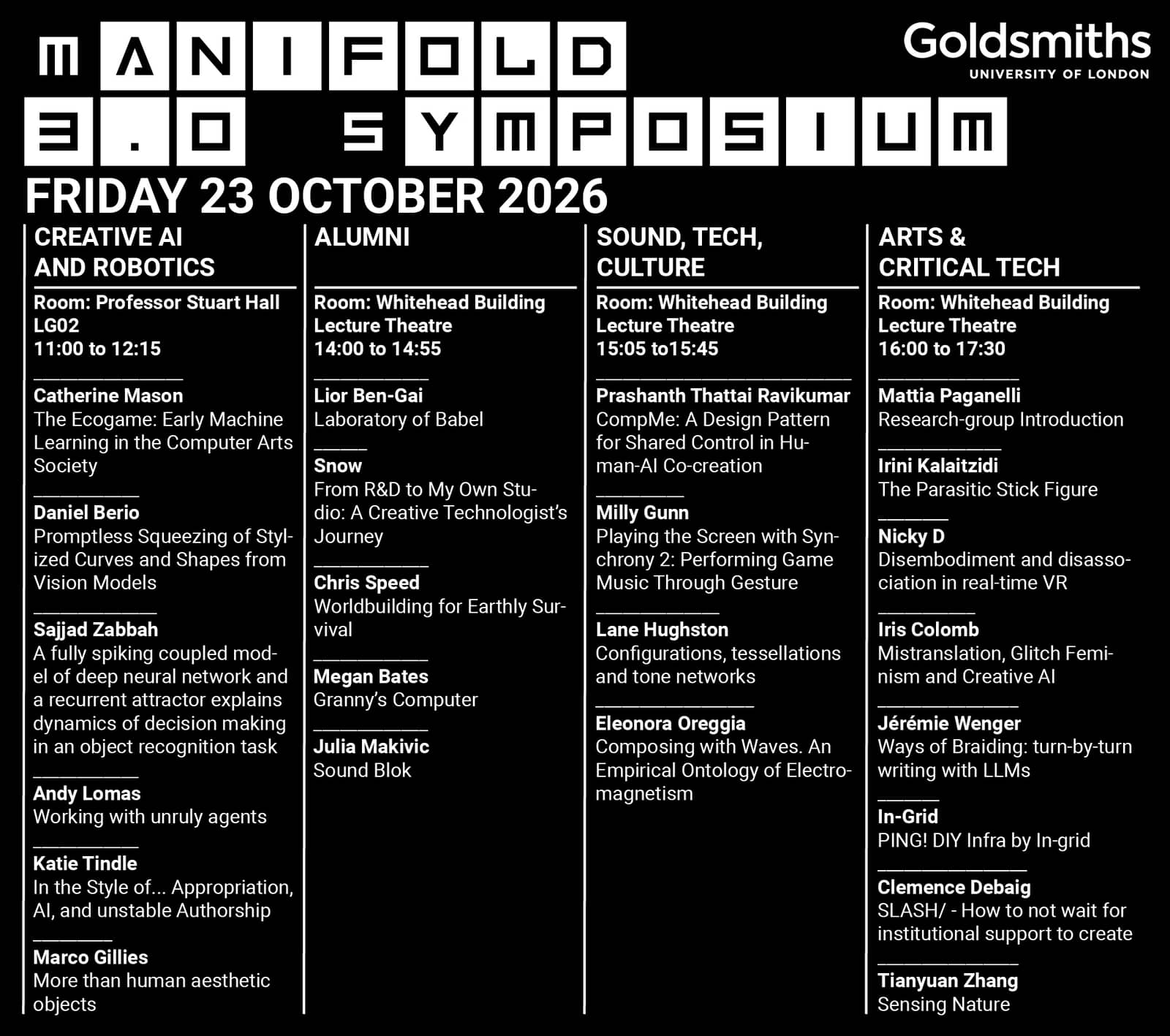 Manifold 3.0 Symposium