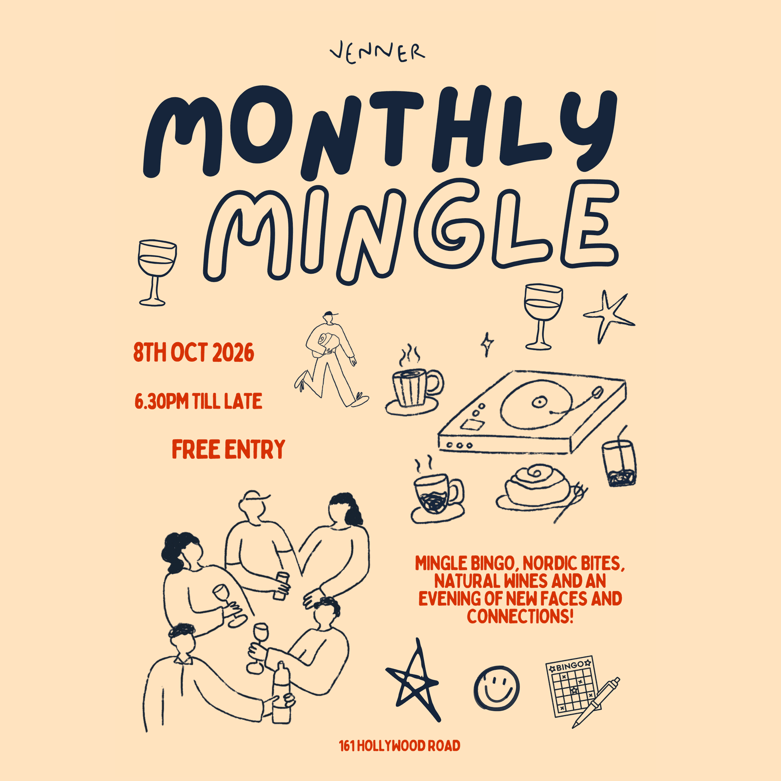 venner: monthly mingle october