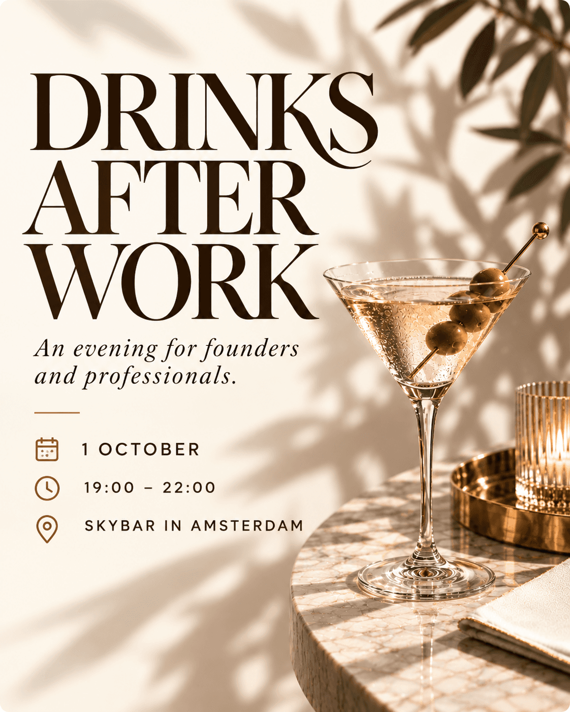 Networking Drinks for Founders & Professionals by Aureum