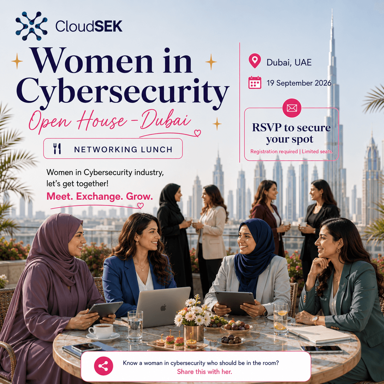 CloudSEK – Women in Cybersecurity Open House – Dubai