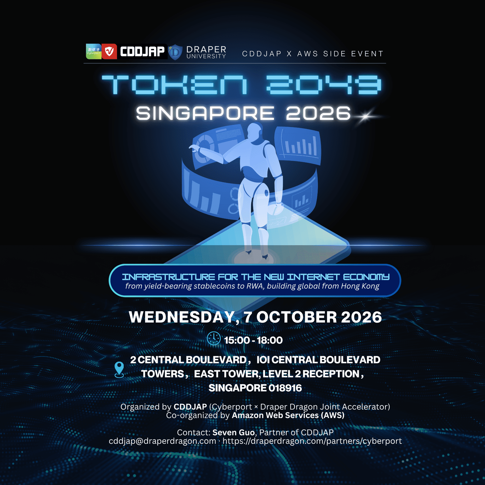 CDD JAP × AWS Side Event @ TOKEN2049 Week -- AI × Web3 × Stablecoin: Infrastructure for the New Internet Economy