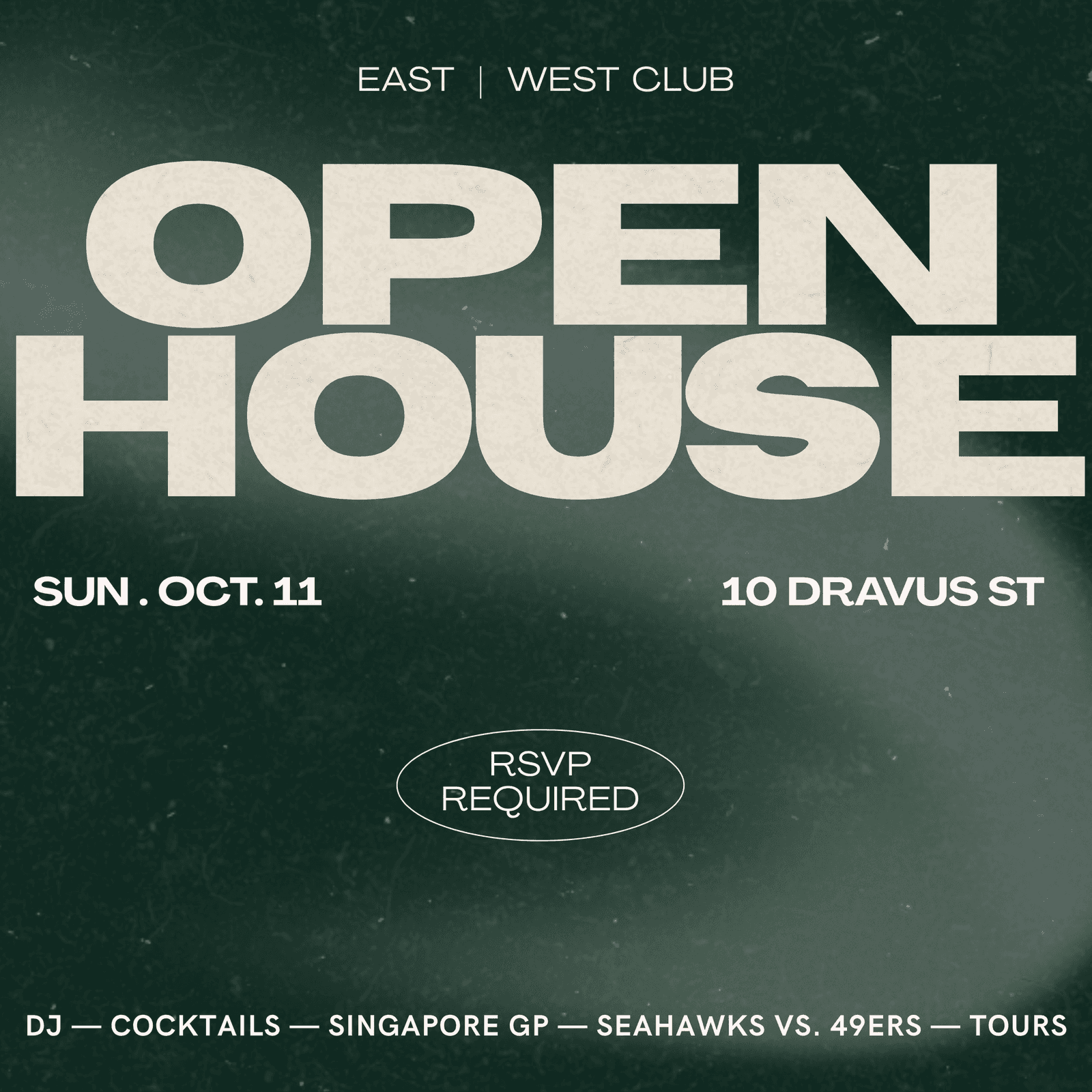 Open House at East | West Club