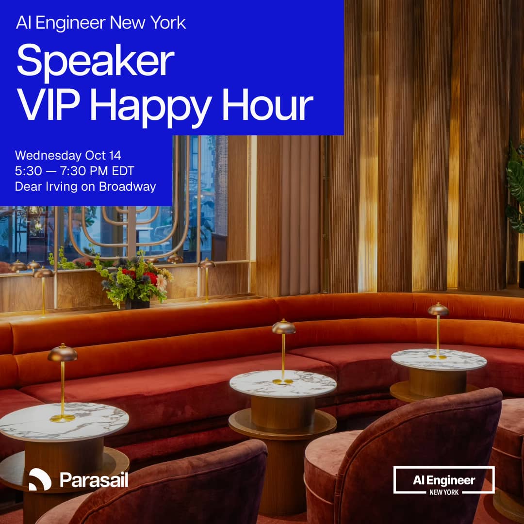 Speaker VIP Happy Hour @ AI Engineer New York