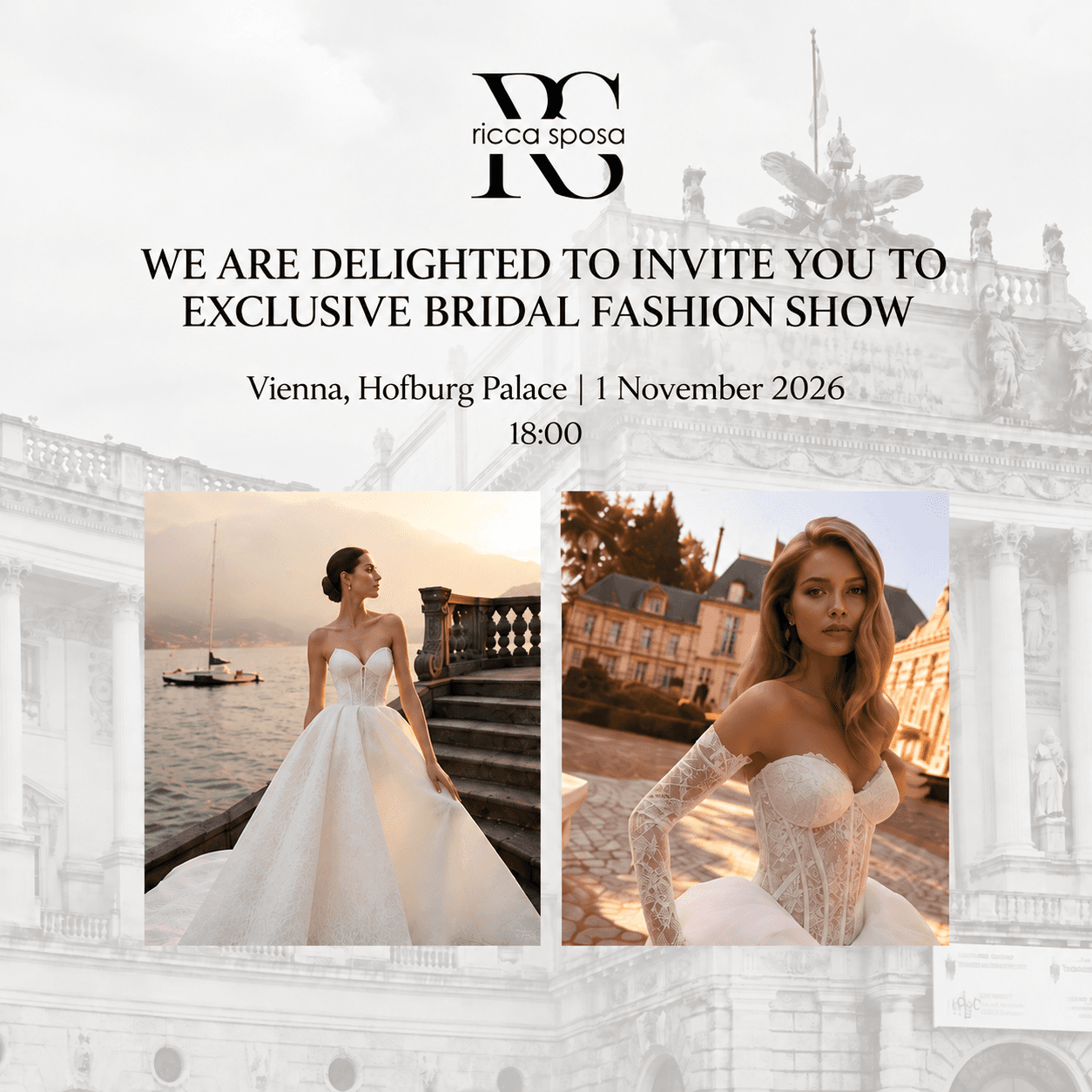 Ricca Sposa fashion show in Vienna