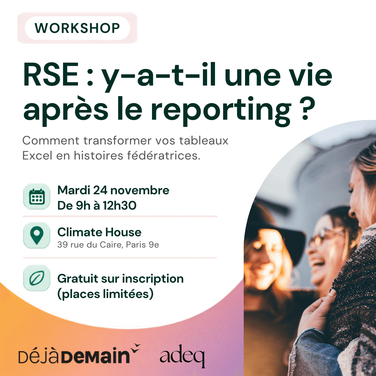 Déjà Demain x adeq @Climate House